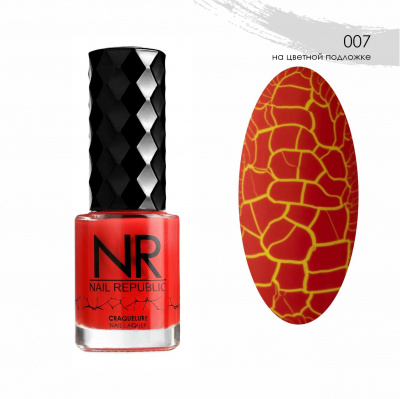 nail republic craquelure, кракелюр гель-лак №007, 10мл | для-ногтей.рф