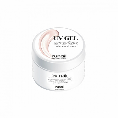 runail однофазный, персиковый нюд, уф-гель 4074, 15 г | для-ногтей.рф