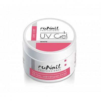 runail однофазный, white, уф-гель белый, №0068 15 г | для-ногтей.рф