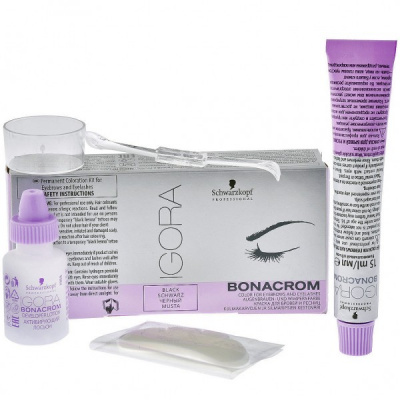 краска для бровей и ресниц igora bonacrom schwarzkopf (черный) | для-ногтей.рф