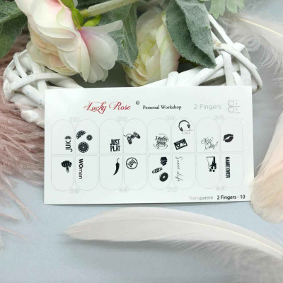 lucky rose 2 fingers-10 | для-ногтей.рф