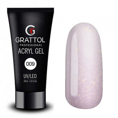 grattol acryl gel 009, 30 мл | для-ногтей.рф