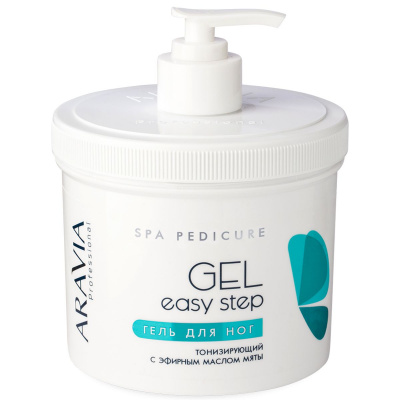 гель для ног тонизирующий easy step, 550 мл, aravia professional | для-ногтей.рф