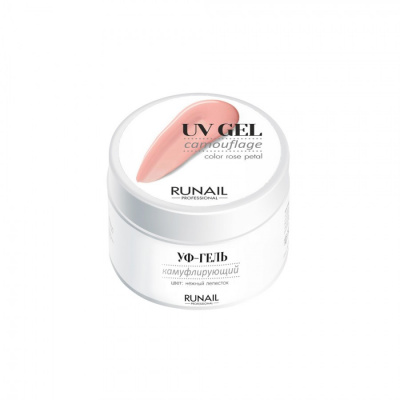 runail камуфлирующий uv-гель (rose petal), 15 г | для-ногтей.рф