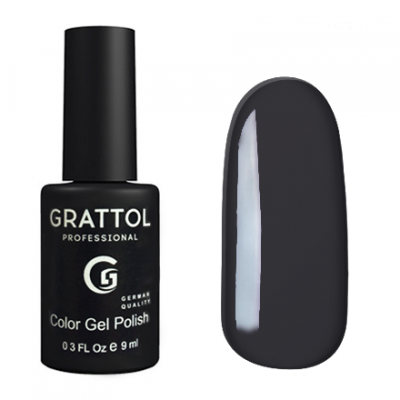 grattol color gel polish dark graphite gtc 053 | для-ногтей.рф
