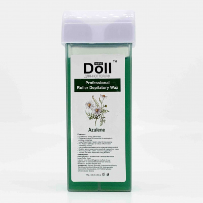 профессиональный воск для депиляции doll azulene | для-ногтей.рф