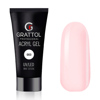 grattol acryl gel 003, 30 мл | для-ногтей.рф
