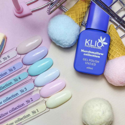 klio marshmallow гель-лак №003, 9мл | для-ногтей.рф
