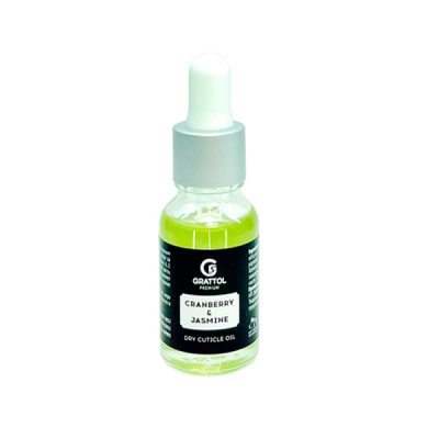 сухое масло для кутикулы grattol premium dry cuticle oil cranberry & jasmine, 15 мл | для-ногтей.рф