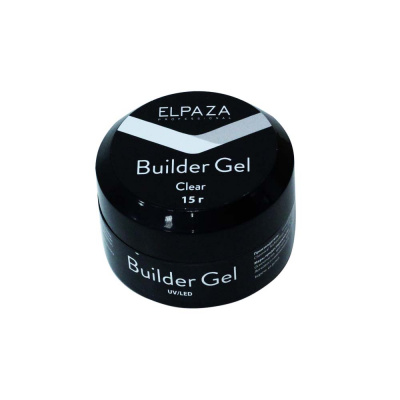 elpaza / elpaza builder gel однофазный гель для моделирования и наращивания ногтей, uv/led, 15 г | для-ногтей.рф