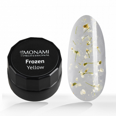 monami гель frozen yellow, гель с сухоцветами, 5мл | для-ногтей.рф