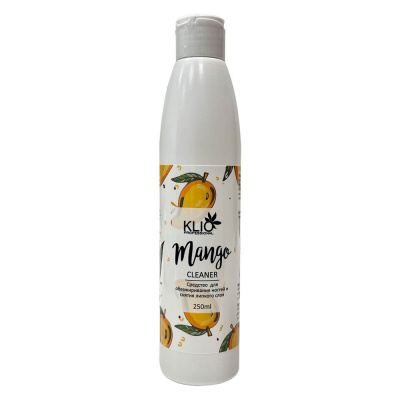 klio cleaner, обезжириватель с ароматом манго, 250мл | для-ногтей.рф