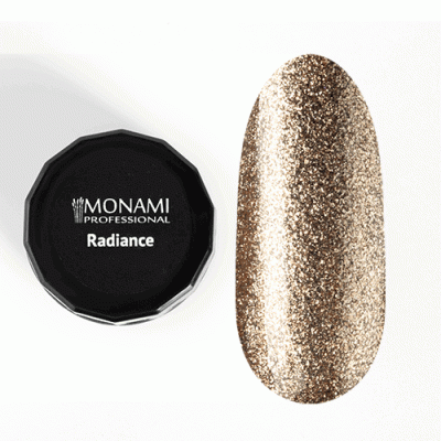 monami гель-лак с блеском radiance golden glow, 5 гр | для-ногтей.рф