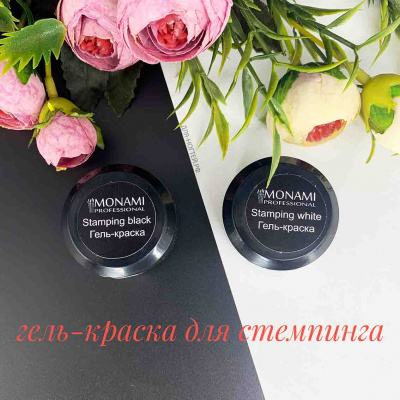 гель-краска monami, 5 гр, черная | для-ногтей.рф