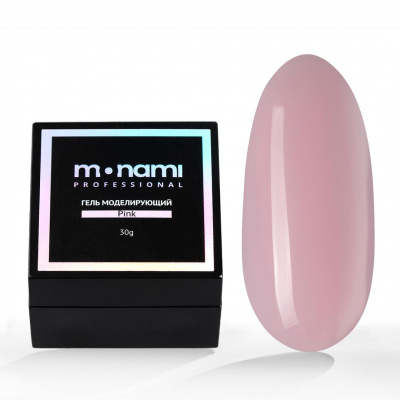 monami gel pink, гель камуфлирующий для наращивания, 30гр | для-ногтей.рф