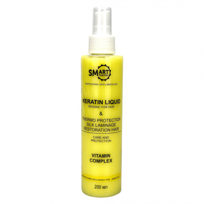 smart organic keratin multivitamin, умный кератин желтый, 250мл | для-ногтей.рф