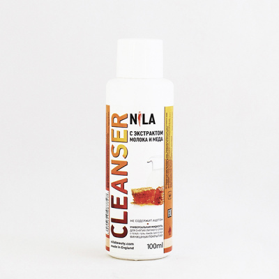 nila cleanser средство для снятия липкого слоя с экстрактом молока и меда 100 мл | для-ногтей.рф