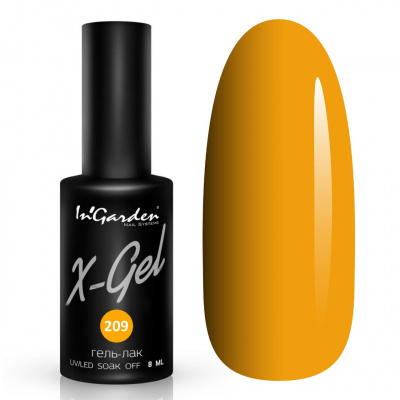 ingarden x-gel №209 гель-лак, 8 мл | для-ногтей.рф