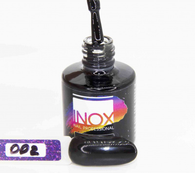 inox черный, 002, 8 мл. | для-ногтей.рф