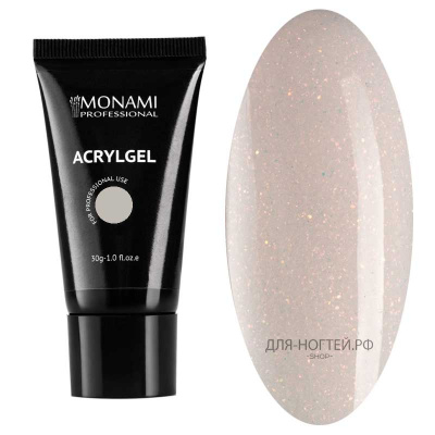 monami acrylgel natural cover shine, акригель, 30 г | для-ногтей.рф