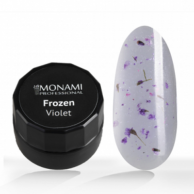 monami гель frozen violet, гель с сухоцветами, 5мл | для-ногтей.рф