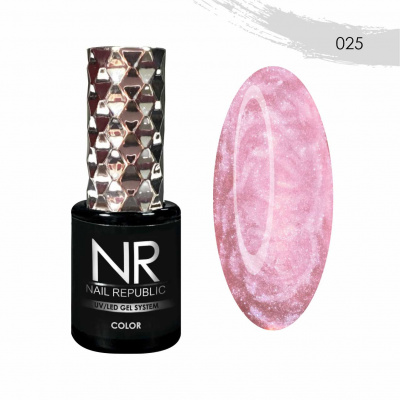 nail republic pearl print №025, жемчужный эффект, 10мл | для-ногтей.рф