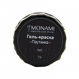 Гель-краска ПАУТИНКА Monami, Монами №5 (белая), 5 гр.