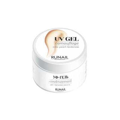 runail камуфлирующий uv-гель (peach tenderness), 15 г | для-ногтей.рф