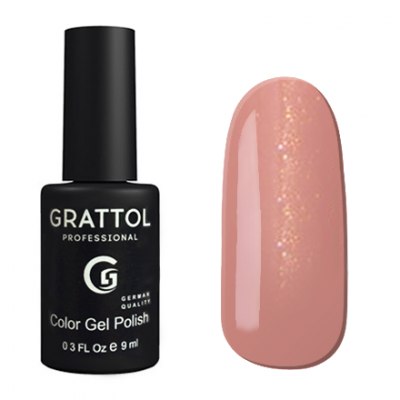 grattol color gel polish shining peach gtc 077 | для-ногтей.рф