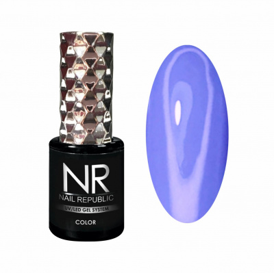 nail republic гель-лак №324, синяя сталь, 10мл | для-ногтей.рф