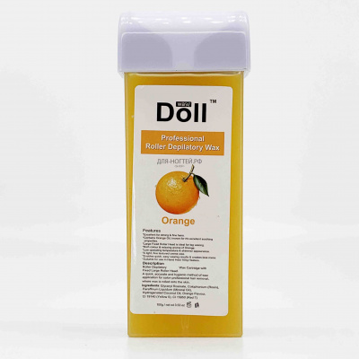 профессиональный воск для депиляции doll апельсин | для-ногтей.рф
