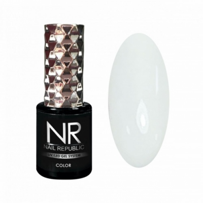 nail republic гель-лак №000, экстра-белый для френча, 10мл | для-ногтей.рф