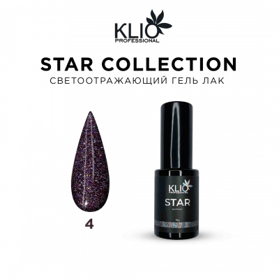 klio star № 004, светоотражающий, 10мл | для-ногтей.рф