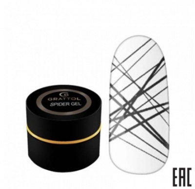паутинка grattol spider gel black | для-ногтей.рф
