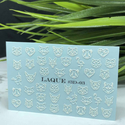 laque 3d-03 (белый) | для-ногтей.рф
