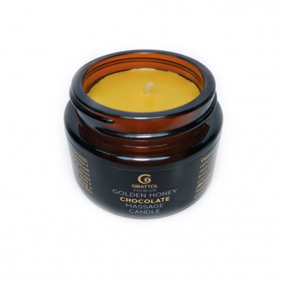 спа-свеча для ухода,grattol premium massage candle "chocolate",30 ml | для-ногтей.рф