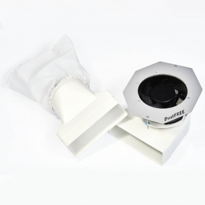 DustFREE Встраеваемый пылесос серебристый(черная сетка) для мастера маникюра