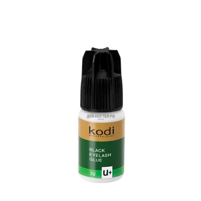 kodi клей черный для наращивания ресниц u+, 3 г | для-ногтей.рф