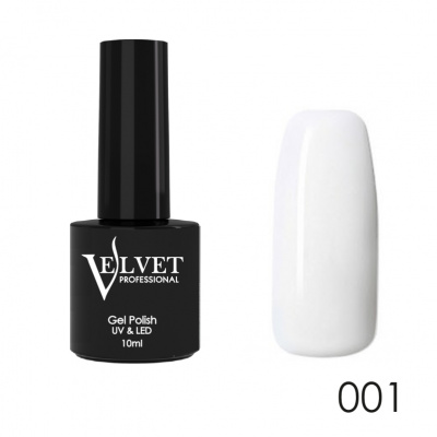 velvet гель-лак, основная коллекция №001, 10мл | для-ногтей.рф