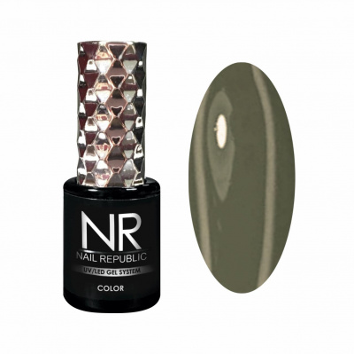 nail republic гель-лак №122, желто-оливковый, 10мл | для-ногтей.рф