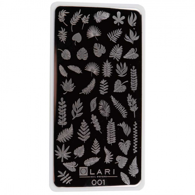 olari nail systems №001, пластина для стемпинга | для-ногтей.рф
