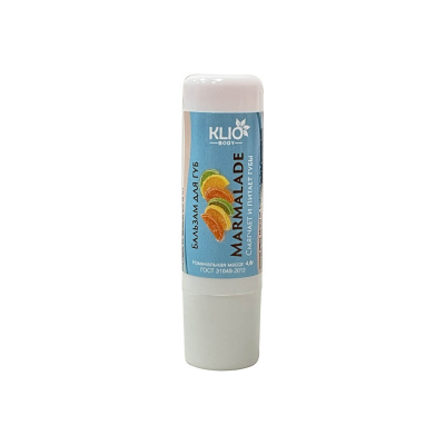 klio body бальзам для губ, marmalade, 4,5ml | для-ногтей.рф