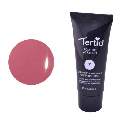 tertio acryl gel cover naturale 30 мл | для-ногтей.рф