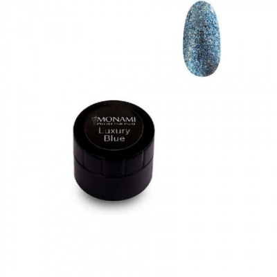 monami гель-лак с блеском luxury blue, 5 гр | для-ногтей.рф