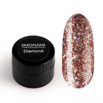 monami гель-лак с блеском diamond stardust 5 гр | для-ногтей.рф