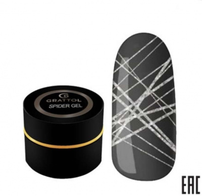 паутинка grattol spider gel silver | для-ногтей.рф