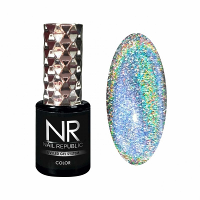 nail republic №80 cat's eye, кошачий глаз, светоотражающий, призма, 10мл | для-ногтей.рф