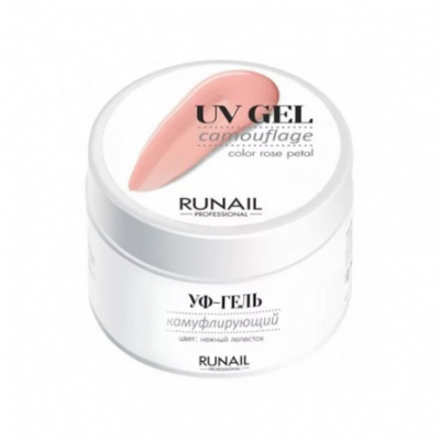 гель runail rose petal 30гр | для-ногтей.рф