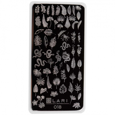 olari nail systems №018, пластина для стемпинга | для-ногтей.рф
