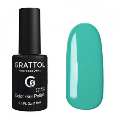 grattol color gel polish light turquoise gtc 061 | для-ногтей.рф
